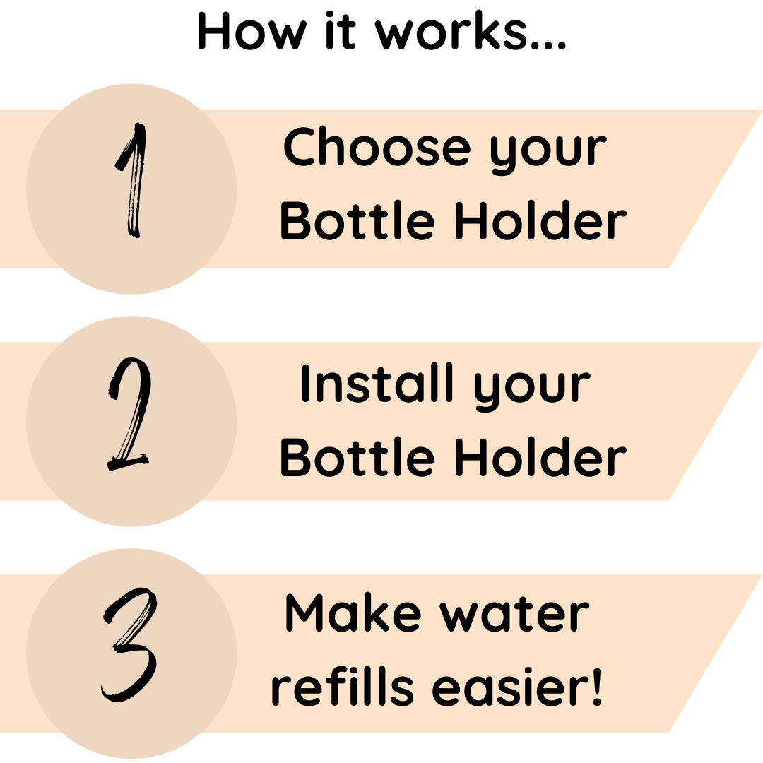 Cage Mounting Kit For Water Bottle Holder - Pastel Pink-1