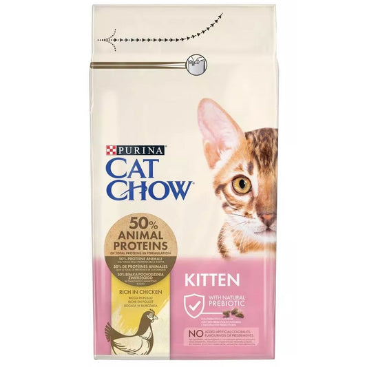 Cat food Purina Cat Chow Kitten Chicken 1,5 Kg-0
