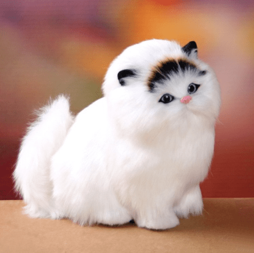 Charming Electric Interactive Plush Kitty Toy-0