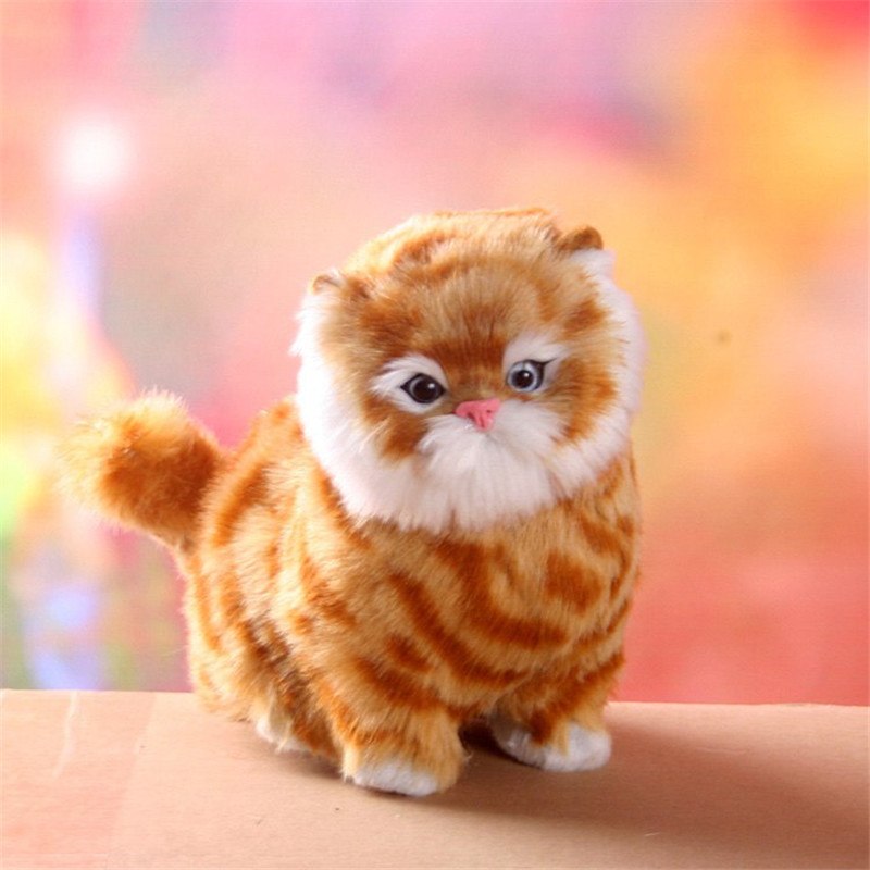 Charming Electric Interactive Plush Kitty Toy-2