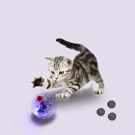 Illuminating Cat Toy Ball for Feline Playtime-0
