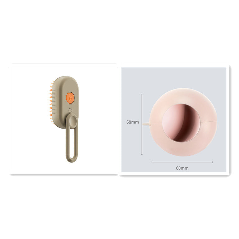 Luxury Cat Grooming Steam Brush 3-in-1 Spa Experience-5
