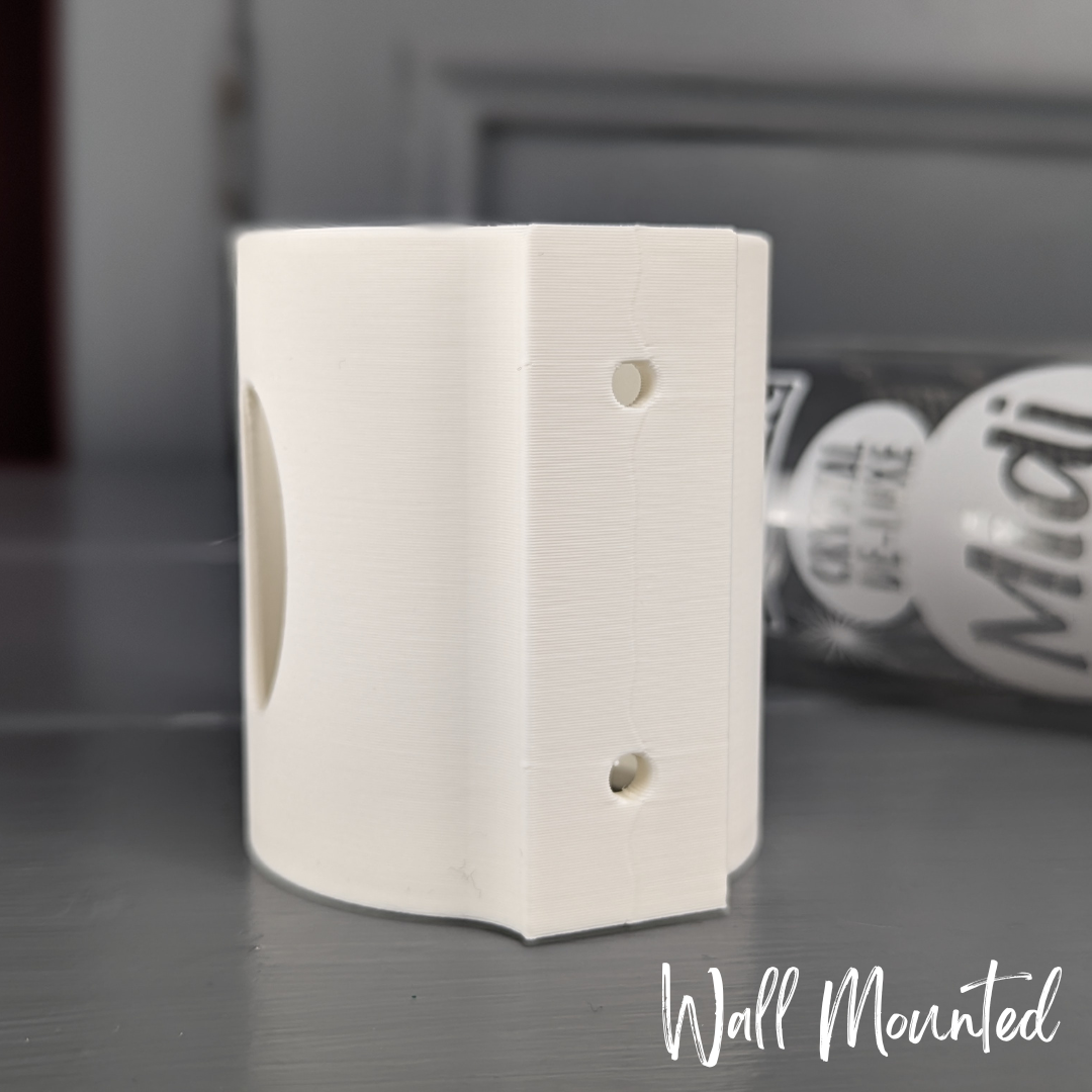 SINGLE Cage/Wall Mounted Water Bottle Holder - White - TRADE-3